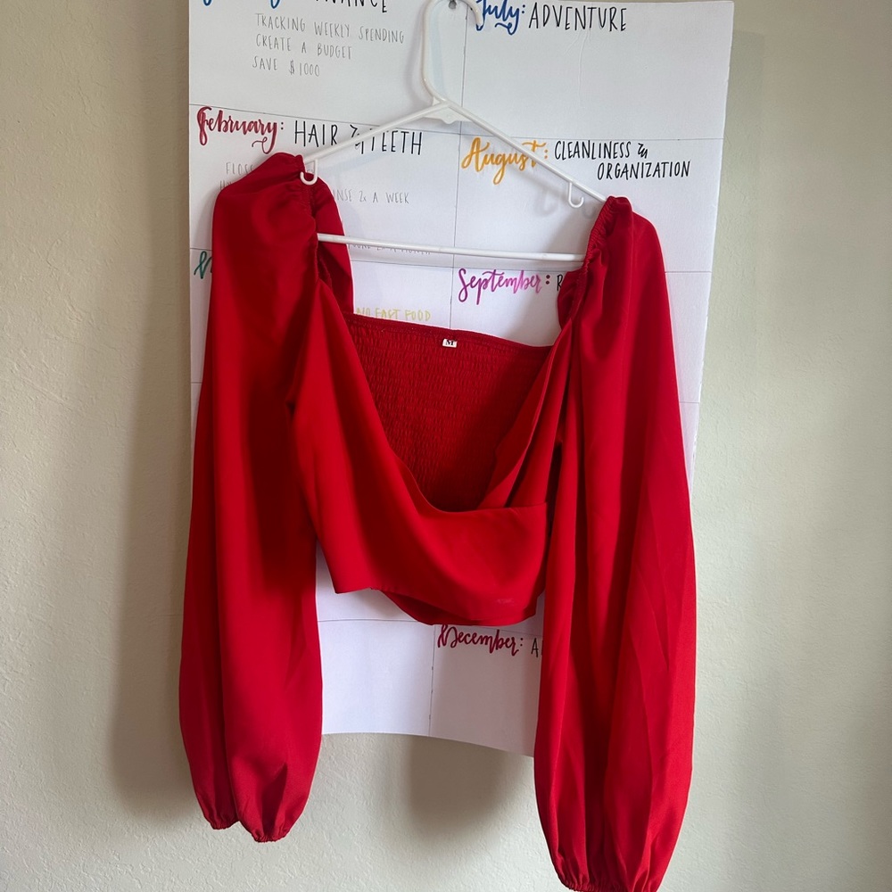 Shein Red Top
